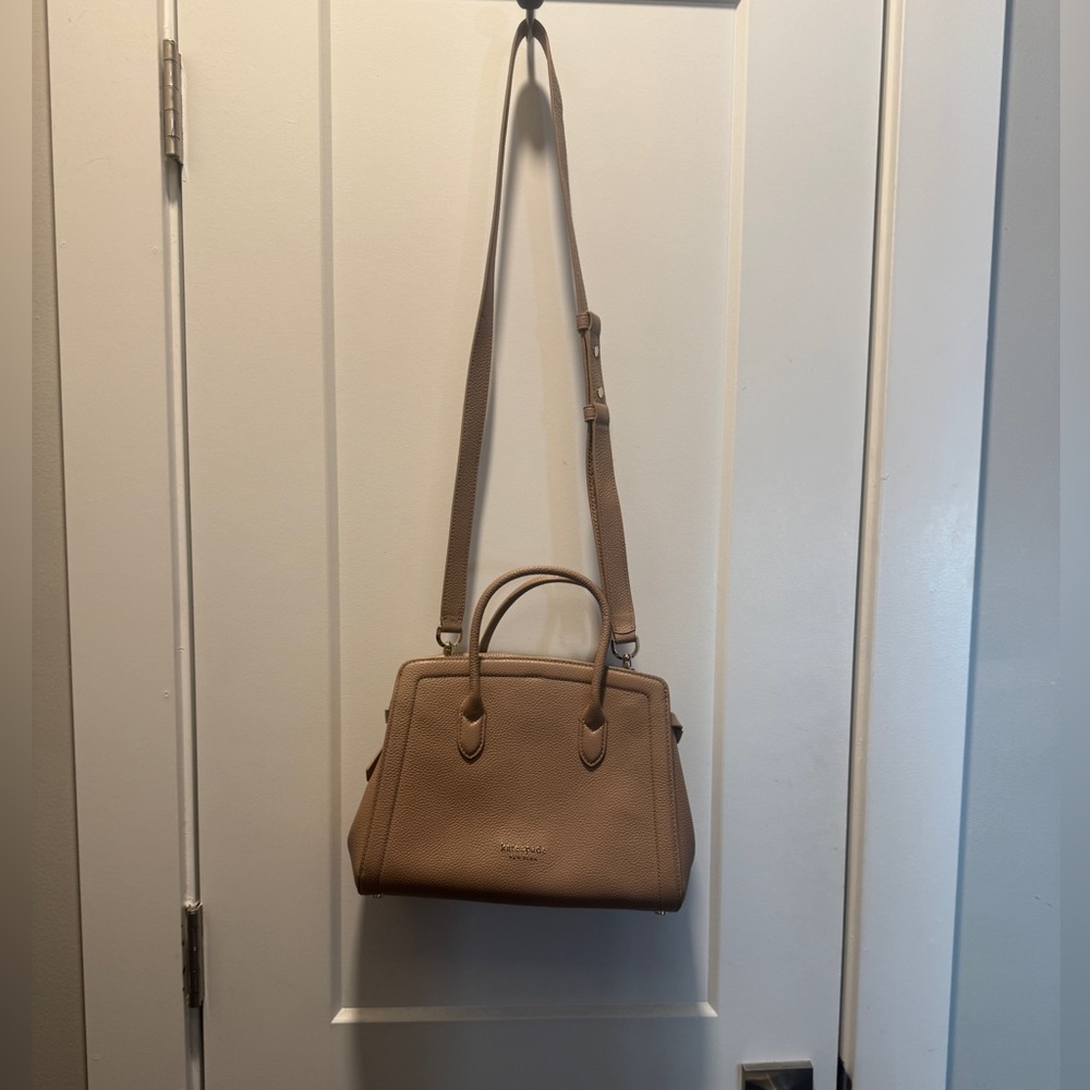 NWT Kate Spade Knott medium satchel in tan *updated pics* - Picture 4 of 14